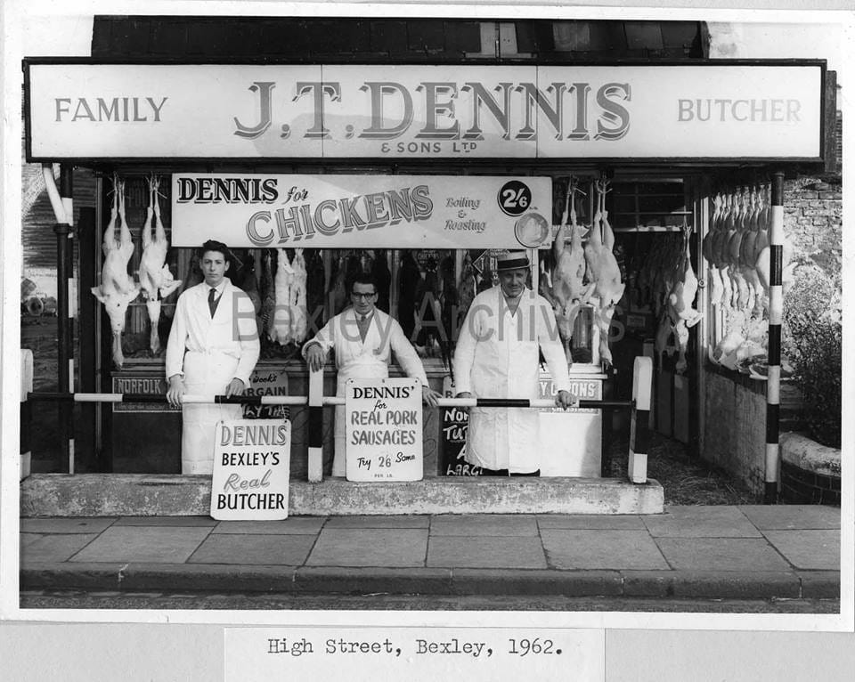 J.T Dennis Shop Front in Bexley Village 1963