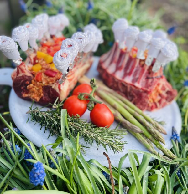Stuffed Crowns of Lamb