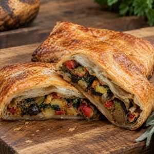 Mediterranean Chargrilled Vegetable Encroute