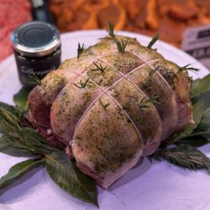 Stuffed Boneless English leg of lamb
