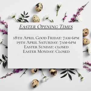 Easter Opening times