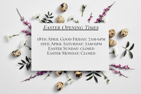 Easter Opening times